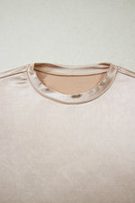 Load image into Gallery viewer, Gold Round Neck Sleeveless Vest Women N6B074