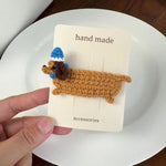 Load image into Gallery viewer, Girls Cute Cartoon Animal Knit Hair Clip N6K307