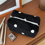 Load image into Gallery viewer, Polka Dot Plush Cosmetic Bag N6K110