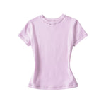 Load image into Gallery viewer, Fitted Round Neck Short Sleeve T-shirt Women N6D086