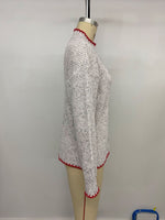 Load image into Gallery viewer, Gray Heart Knit Sweater High Neck Sweet Pullover N5A811