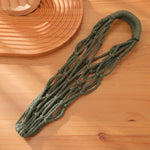 Load image into Gallery viewer, Handwoven Water Bottle Mesh Bag Cotton Linen N6G085