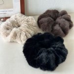 Load image into Gallery viewer, Faux Mink Scrunchy Women Thermal Hair Tie S5P779