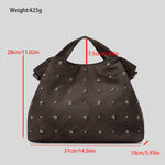 Load image into Gallery viewer, Riveted Suede Tote Bag Women Retro S5P798