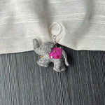 Load image into Gallery viewer, Cute Felt Elephant Keyring Pendant Baby Shower Gift N6G003
