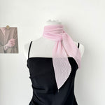 Load image into Gallery viewer, Crinkle Scarf Multi Way Hair Neck Bag Tie Solid Color M5A323