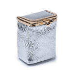 Load image into Gallery viewer, Genuine Leather Pebble Frame Purse Lipstick Organizer N6B197