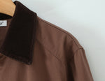 Load image into Gallery viewer, Brown Notch Collar Color Block Baseball Jacket Women N5A739