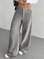 Load image into Gallery viewer, Corduroy Pants Women High Waist Wide Leg Drape N5A820