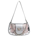 Load image into Gallery viewer, Detachable Chain Shoulder Bag PU Underarm Silhouette S5P316