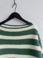 Load image into Gallery viewer, Off Shoulder Stripe Knit Sweater Women Loose Fit N5A845