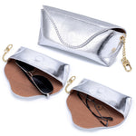 Load image into Gallery viewer, Top Grain Leather Cracked Texture Glasses Case N6G097