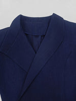 Load image into Gallery viewer, Blue Asymmetric Suit Set Women Office Blazer Pant N5A901