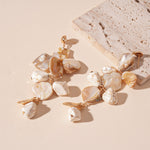 Load image into Gallery viewer, Shell & Starfish Drop Earrings Ocean Style Jewelry N6A147