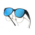 Load image into Gallery viewer, Fit Over Polarized Tortoise Shell Driving Sunglasses N6B179