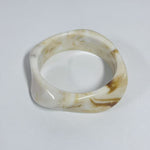 Load image into Gallery viewer, Geometric Ombre Resin Bangle Curved Acetate Contour S5P256