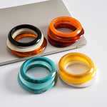 Load image into Gallery viewer, Vintage Resin Ombré Geometric Bangle Set 3-Piece N6H073