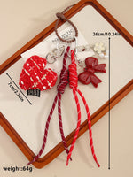 Load image into Gallery viewer, Heart Bow Woven Rope Bag Charm Women Decorative S5P927
