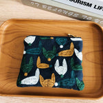 Load image into Gallery viewer, Handmade Embroidered Cotton Linen Square Pouch N6B109