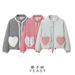 Load image into Gallery viewer, Fashion Plaid Panel Quilted Jacket Women N5A576