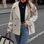 Load image into Gallery viewer, WoolBlend ShortCoat MidHeavy Gray N5A156