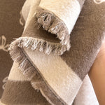 Load image into Gallery viewer, Bow Thin Resort Faux Cashmere Scarf Women Warm Cape M5A337