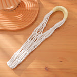 Load image into Gallery viewer, Handmade Cotton Linen Water Bottle Mesh Bag N6G086