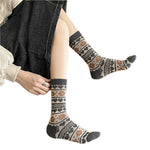 Load image into Gallery viewer, Vintage Ethnic Double Needle Mid-Calf Socks Warm N6H035