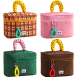 Load image into Gallery viewer, Retro Color Block Makeup Bag Waterproof Portable S5P727