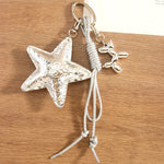 Load image into Gallery viewer, Silver Star Balloon Dog Rope Bag Charm Keychain S5P929