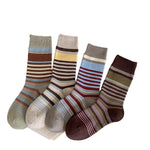 Load image into Gallery viewer, Contrast Stripe Double-Knit Cotton Socks M5A062