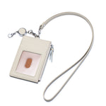 Load image into Gallery viewer, Genuine Leather Retractable Neck ID Card Holder N6D026