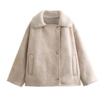 Load image into Gallery viewer, Faux Shearling Jacket Women Multiple Colors N5A553