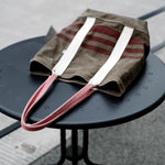 Load image into Gallery viewer, Grey Canvas Tote Bag Women Medium Shoulder Hand S5P801