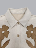 Load image into Gallery viewer, Vintage Floral Print Lapel Shacket Women Relaxed Fit N6G178