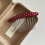 Load image into Gallery viewer, Polka Dot Oval Hair Comb Acetate Flyaway Styling Tool N6F066