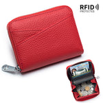Load image into Gallery viewer, RFID Accordion Card Holder with Zip Coin Purse N6D019