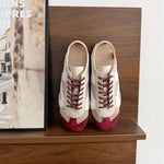 Load image into Gallery viewer, Color-Block Mesh Lace-Up Flats Women Breathable N6G247