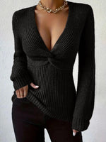 Load image into Gallery viewer, Slim Fit Knit Top Women Multiple Colors N5A588