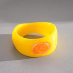 Load image into Gallery viewer, Boho Resin Ombré Stacking Bangle Set 3 Rings N6H085