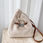 Load image into Gallery viewer, Faux Mink Fur Bucket Bag Women Sleeveless Vest Style S5P747