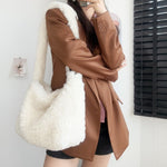 Load image into Gallery viewer, Faux Wool Cloud Shoulder Bag Large Capacity Crossbody S5P733