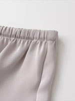 Load image into Gallery viewer, Lace Trim Satin Shorts Women Casual Midi N6F210