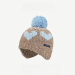 Load image into Gallery viewer, Color Block Heart Pom Knit Beanie Women M5A311