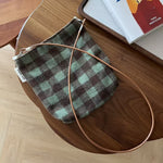 Load image into Gallery viewer, Retro Plaid Tweed Crossbody Bag Women Small Mini S5P706