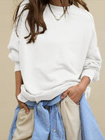 Load image into Gallery viewer, Oversized Hoodie Casual Round Neck Blouse Women N6A183