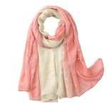 Load image into Gallery viewer, Silver Foil Gradient Thermal Shawl M5A261