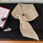 Load image into Gallery viewer, Cross Knit Neck Warmer Scarf Women Wool Blend N6H313