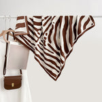 Load image into Gallery viewer, Retro Stripe Print Scarf Multi-Color Women M5A343