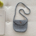 Load image into Gallery viewer, Solid Knit Pillow Bag Women Casual Atmosphere N6H318